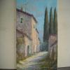Casolare con cipressi